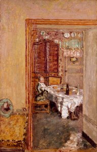 Little boy in the dining room by Pierre Bonnard