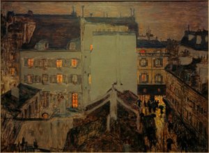 Montmartre in the Rain or Rue Tholozé