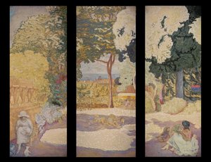 On the Mediterranean (Triptych) by Pierre Bonnard