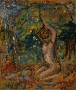 Petit Nu, Arms Raised, in a Landscape