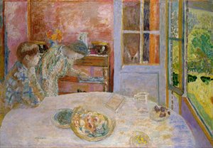 The Dining Room, Vernonnet by Pierre Bonnard