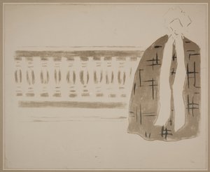 Untitled (Woman on Balcony) by Pierre Bonnard