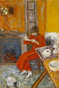 Woman in Red Robe