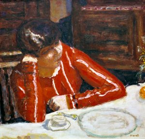 Woman in Red Top