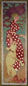 Woman in the Dress with White Polka Dots by Pierre Bonnard