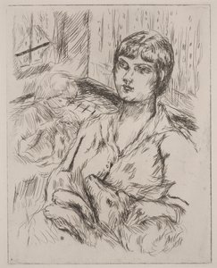 Woman with Dog, Illustration from 