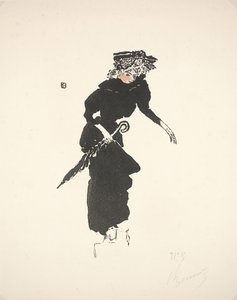 Woman with an Umbrella by Pierre Bonnard