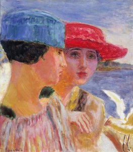 Young Women with a Seagull, 1917 by Pierre Bonnard