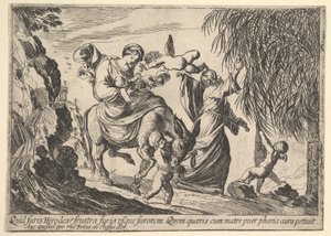 Angels Giving Dates to Child by Pierre Brebiette