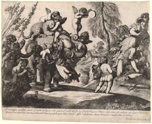 Bacchus with Diana and Minerva by Pierre Brebiette