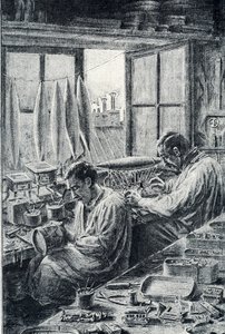 Parisian workers making toys by Pierre Calmettes