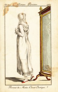 Merveilleuse in front of a mirror, Paris