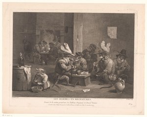 Smoking and Drinking Monkeys in a Tavern by Pierre Chenu