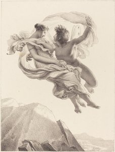 Zephyr and Psyche by Pierre Claude François Delorme