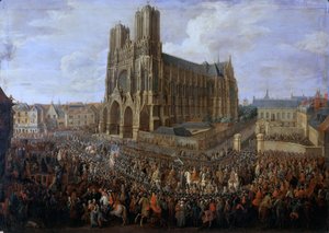 Cavalcade of Louis XV after his coronation by Pierre Denis II Martin