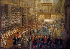 The Coronation of Louis XV in the Rheims Cathedral, 25 October 1722