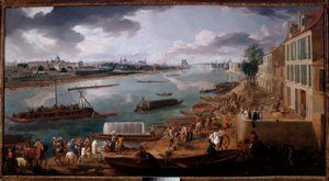 View of Paris, Taken from the Quai de la Rapee in 1716 by Pierre Denis Martin