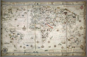 World Map by Pierre Desceliers