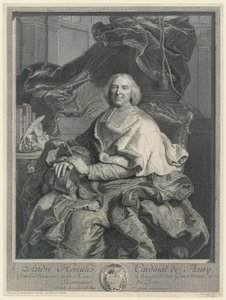 Andre Hercules, Cardinal de Fleury by Pierre Drevet