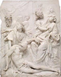 The Virgin Mary Swooning over the Dead Body of Christ at the Foot of the Cross by Pierre Etienne Monnot