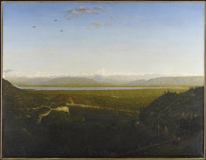 View of Mont Blanc, seen from La Faucille, c.1865