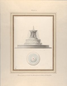Project for a Fountain for La Place Louis XV, ca. 1806 by Pierre Francois Leonard Fontaine