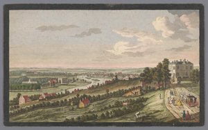 View of a River with Ships and Boats on the Water by Moonlight
