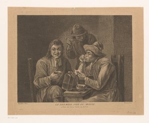 Company Snuffing and Smoking Tobacco (Le premier soin du matin) (title on object)