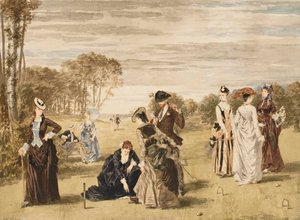 The Croquet Game, 1874