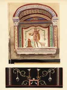 Lararium niche painting dedicated to Hercules in an annex (Casa del Cenacolo, V