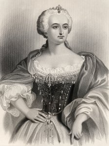 Maria Theresa, Archduchess of Austria and Queen of Hungary and Bohemia, illustration from 