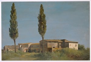 Factory at the Villa Farnese: The Two Poplars by Pierre Henri de Valenciennes
