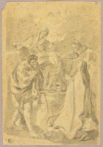 Madonna and Child with Three Saints