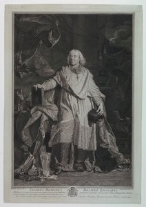 Portrait of Cardinal Jaques Benigne Bossuet (1627-1704) by Pierre Imbert Drevet