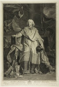 Portrait of Jacques Bénigne Bossuet, Bishop of Meaux by Pierre Imbert Drevet