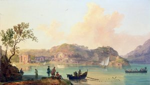 Baiae with the Temples of Venus and Diana from the Fortress by Pierre Jacques Volaire