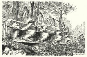 Giants of the balustrade by Pierre Jeannerat de Beerski