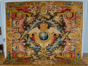 Louis XV Savonnerie Carpet with Royal Arms by Pierre Josse Perrot