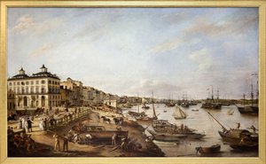 View of Part of the Port and the Docks of Bordeaux, Known as the Chartrons and Bacalan, 1804
