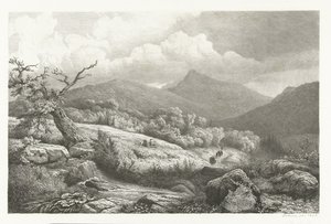 The Cemetery at Baden-Baden by Pierre Louis Dubourcq