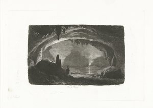 Man with Rowboat in the Caves of Han by Pierre Louis Dubourcq