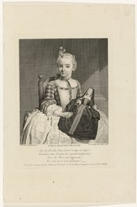 Girl with Doll Dressed as Nun by Pierre Louis Surugue