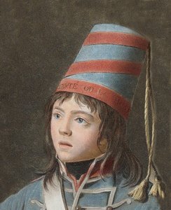 Joseph Bara (1779-1793) - Joseph Bara or Barra (1780-1793) is a hero child of the French Revolution who fought in Vendee for the Republic. Engraving by Pierre Michel Alix