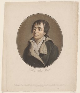 Portrait of Jean Paul Marat (series title: Collection of Great Men)