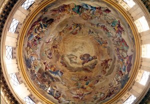Cupola of the Church of Val de Grace painted by Pierre Mignard (1612-1695)