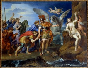 Perseus Delivering Andromeda by Pierre Mignard