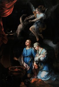 History of Tobie: First Wedding Night of Tobie and Sarra (Sarah, Sara) by Pierre Parrocel