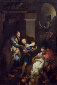 The burial of Tobit by his compatriots, 1733