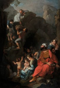 Tobie and His Companions Escape Captivity by Pierre Parrocel