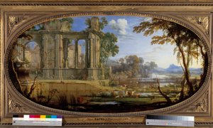 Landscape Composed with Ancient Ruins by Pierre Patel